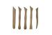 SERIE STECCHE IN LEGNO  15CM  5PZ