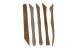 SERIE STECCHE IN LEGNO  20CM  5PZ